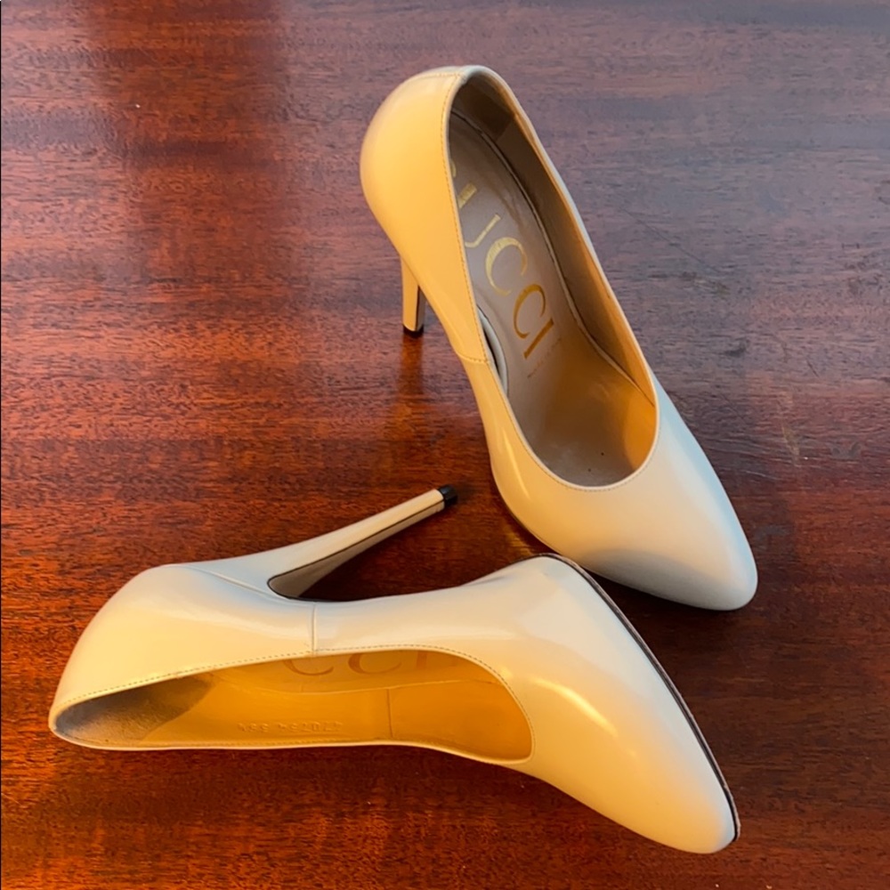 Gucci Elaisa White Pump 35.5